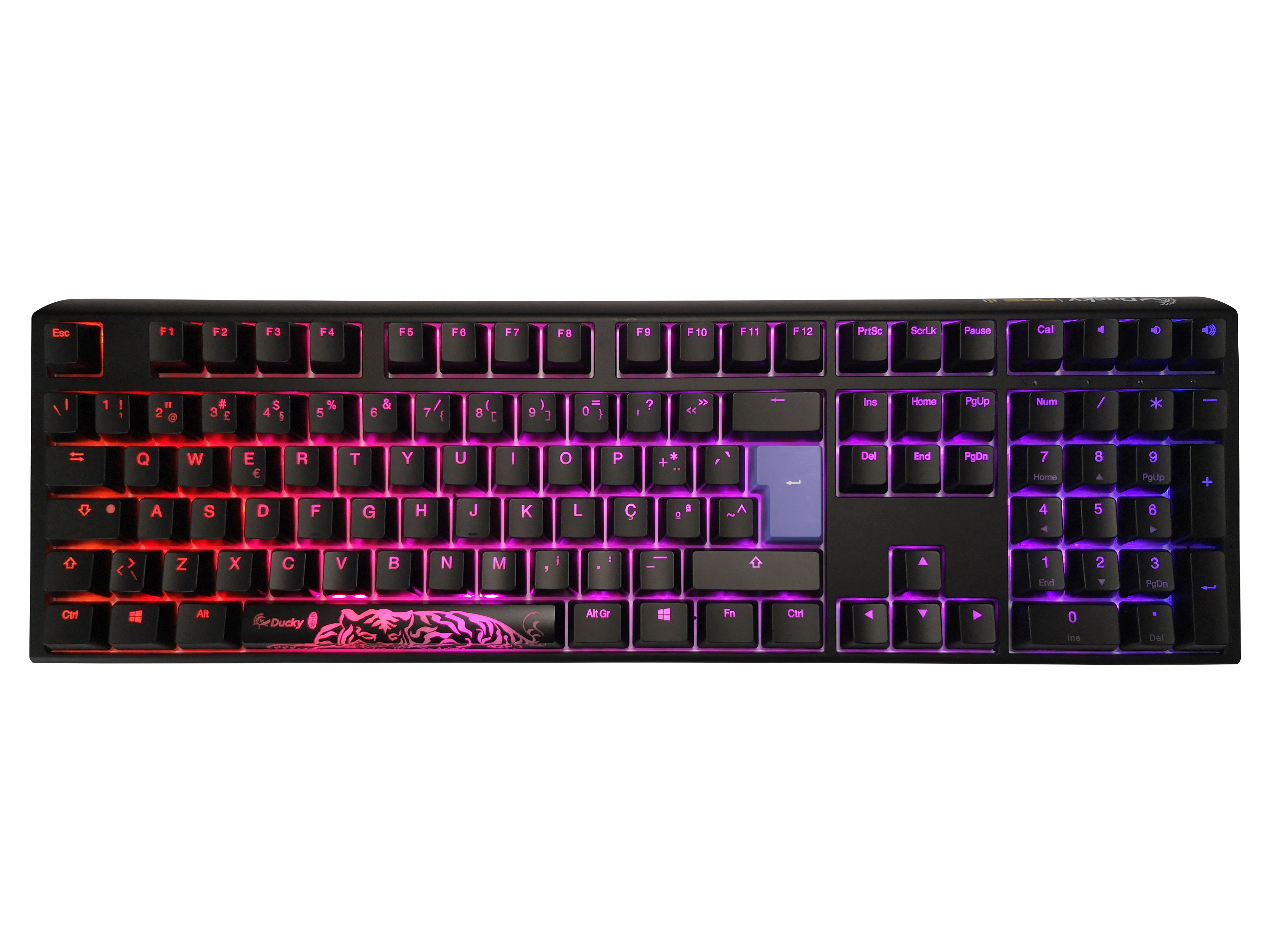 Teclado Ducky ONE 3 Classic Full-Size, Hot-swappable, MX-Silent Red, RGB, PBT - Mecnico PT 1